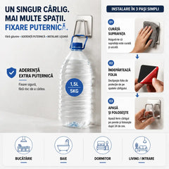 【10 buc】Suport pentru Burete din Oțel Inoxidabil Autocolant – Organizator Scurgător fără Găurire, Cârlig Multifuncțional Impermeabil pentru Chiuvetă Bucătărie, Baie, Perete