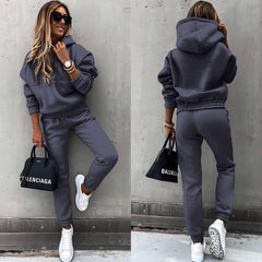 🍁【Hanorac + pantaloni】🍂 Set casual versatil și la modă｜Un set este suficient pentru o ținută completă