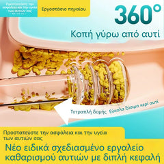 👂✨【Îndepărtare eficientă a cerumenului】Nou instrument de curățare a urechilor cu cap dublu, special conceput