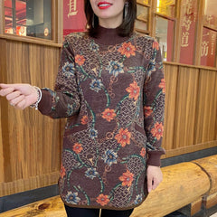 【Sosire nouă!】Tricou nou din catifea groasă, cu design retro