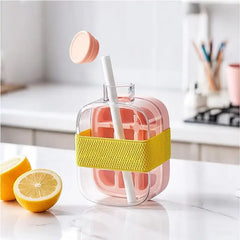 🧊 [500 ml] aparat 2 în 1 pentru preparare rapidă a gheții｜tăviță pentru cuburi + sticlă de apă, indispensabil vara ✨