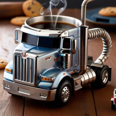 🚛Căni de cafea lucrate manual pentru semi-camioane