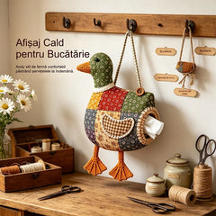 🧵Cutie pentru șervețele cu animale din patchwork în stil retro