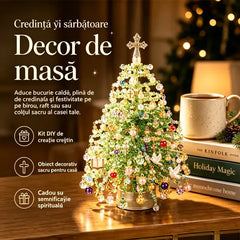 🎄 Set DIY Brad de Crăciun din Mărgele cu Lumini! Creează-ți propria magie de sărbători! ✨✨