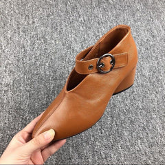 🎉【Reducere mare】Pantofi stiletto moderni cu vârf ascuțit și toc gros