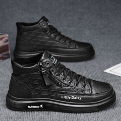 🔥【Mărimi 39-44】Adidași casual înalți pentru bărbați cu model și fermoar lateral