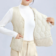 💟50% REDUCERE🔥【Must-have pentru toamnă/iarnă】Vestă ușoară, călduroasă, fără mâneci