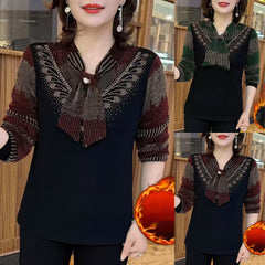 🎀🧶【Premiat】🍁Top tricotat modern cu decolteu tip fular, care flatează silueta