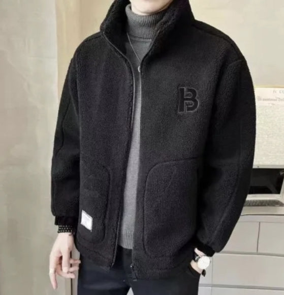 🎄🎄【L-6XL】Χειμερινό μπουφάν fleece, βαμβακερό μπουφάν, βαμβακερό παχύρρευστο μπουφάν από μαλλί αρνιού, ζεστό μπουφάν