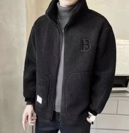 🎄🎄【L-6XL】Χειμερινό μπουφάν fleece, βαμβακερό μπουφάν, βαμβακερό παχύρρευστο μπουφάν από μαλλί αρνιού, ζεστό μπουφάν