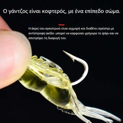 🎣✨【Set de 30 de piese】Momeli bionice fosforescente sub formă de creveți cu cârlig