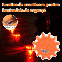 🚨 Girofar LED de Urgență cu Magnet și Încărcare USB – Lumină Roșie Rotativă, SOS Flash, Carcasă Anti-Șoc pentru Siguranța Auto! 🚗💥