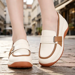 Pantofi Loafers de Damă cu Talpă Moale Ortopedică, Mocasini Slip-On pentru Corectarea Posturii și Ameliorarea Durerilor de Picioare, Încălțăminte din Piele Premium