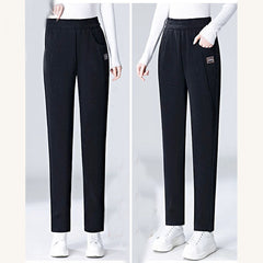 🔥🔥【Super economic!】Pantaloni casual de damă, cu elasticitate ridicată și căptușeală fleece, potriviți pentru orice tip de corp