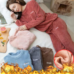 ☁️【Super Confortabil】🔥Pijama Caldă și Confortabilă din Fleece Coral
