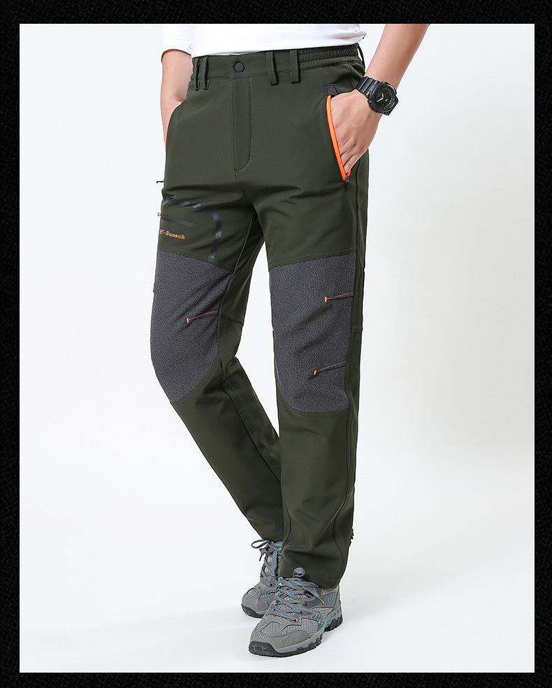 🔥【S-6XL】Pantaloni bărbați rezistenți la vânt și călduroși, casual, cu țesătură elastică, potriviți pentru activități în aer liber