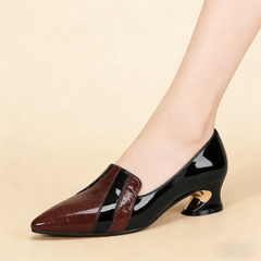 Γαλλικού στυλ γυαλιστερές, μοντέρνες και κομψές γόβες