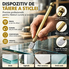 Instrumentul perfect pentru tăiere! Cuțit multifuncțional cu rolă de diamant pentru tăierea sticlei și a plăcilor ceramice  Cumpără unul și primești unul gratis (primești 2 bucăți) 💎