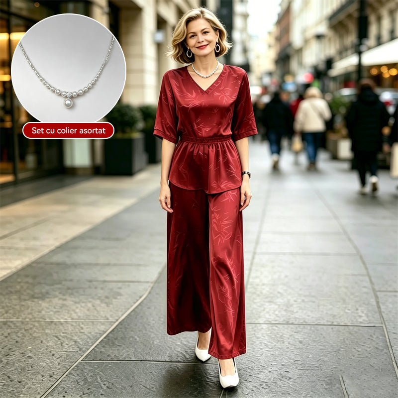 CADOU: Colier cu Perlă la Orice Comandă Plasată Azi! Set Elegant din Satin – Stoc Limitat!