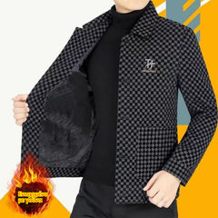 🌟Vânzări mari🔥Palton de lână pentru bărbați, de lux și modern