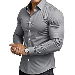 🔥Premiat🔥Cămașă bărbătească monocromă | Combinație Casual & Business, Modernă și Versatilă