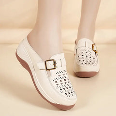 【35-40】Mocasini Albi Ultra-Respirabili: Stilul practic „Easy-Wear” perfect pentru vară. Adio picioare obosite!