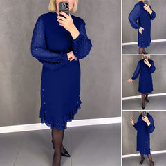 💖💖【S-5XL】🍁🍂Rochie elegantă de toamnă-iarnă de înaltă calitate, stil nou
