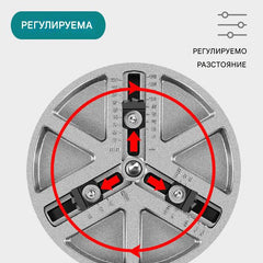Burghiu reglabil / orificiu pentru lemn, diametru 45mm–130mm