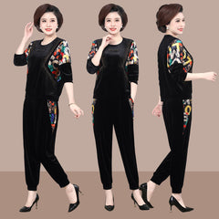 💥【Super Ofertă】🥰 Set elegant de două piese pentru femei, Bluză + Pantaloni