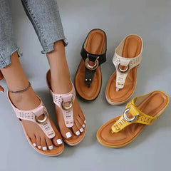 【35-43】Noi papuci la modă cu talpă groasă purtat exterioară