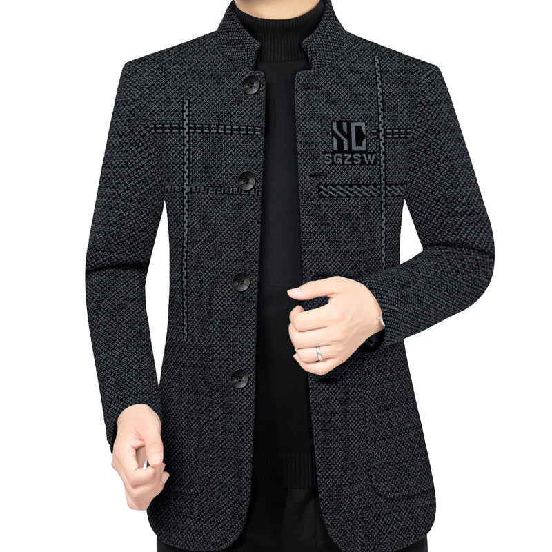 🔥 Reducere 60%! 🧥 Palton bărbătesc din lână cu căptușeală – gros și rezistent la vânt, alegerea perfectă pentru zilele reci ❄️