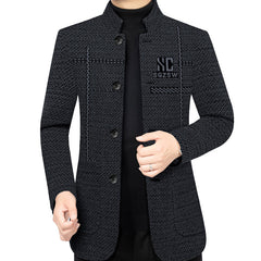 🔥 Reducere 60%! 🧥 Palton bărbătesc din lână cu căptușeală – gros și rezistent la vânt, alegerea perfectă pentru zilele reci ❄️