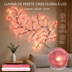 ✨ Lumini LED flexibile în formă de viță de vie și flori: decorează-ți casa cu o atmosferă magică și caldă 🦋💡