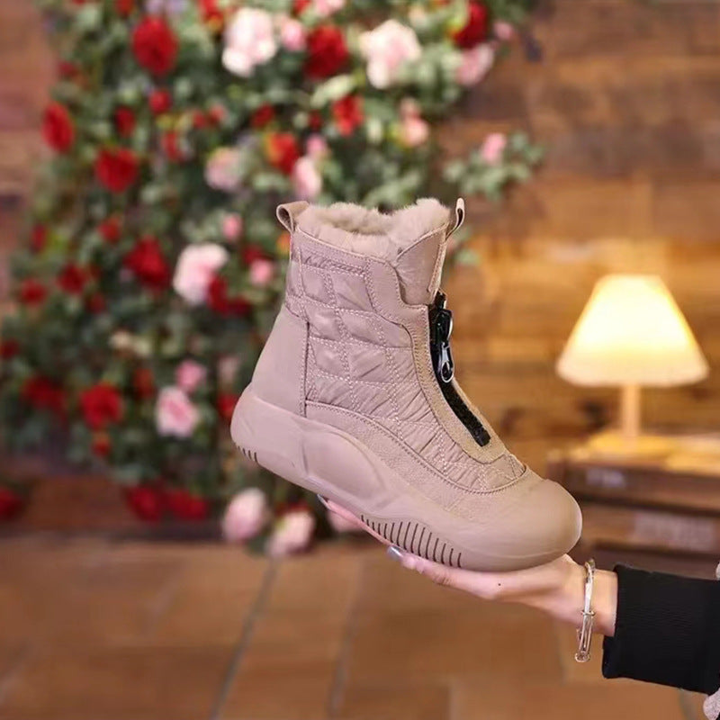 👢🔥【Recent modernizate】Cizme de iarnă la modă, calde, de zăpadă, cu talpă groasă