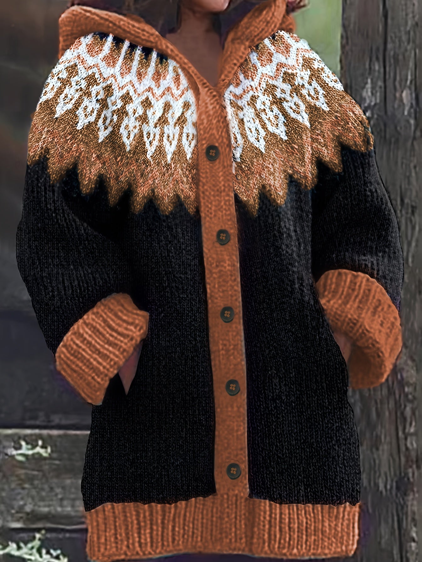 【S~5XL】✨Κομψό ρετρό μπουφάν με κουκούλα