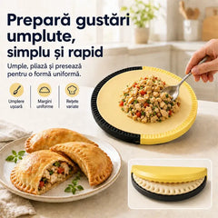 Presă Pliabilă 2-în-1 pentru Tortilla și Wrap-uri CRIMPIT – Formă de Sigilare și Etanșare Rapidă a Marginii (Ofertă Specială 1+1 GRATIS) 🌮✨