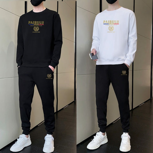 👕👖【Μπλούζα + Παντελόνι】🔥Νέα ανδρική casual αθλητική φόρμα