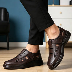 Pantofi de Vară din Piele Naturală pentru Bărbați – Respirabilitate Maximă și Mers Fără Oboseală! 👞🌬️