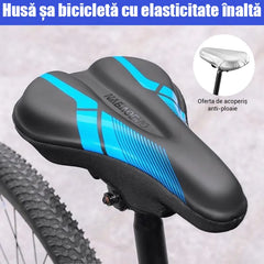 🚴 Salvatorul Fundului Tău la Ciclism! Husă de Gheață din Piele PU și Silicon Gros – Adio Dureri, Confort de Canapea pe Orice Bicicletă! ☁️✨✨ Husă de ploaie inclusă.