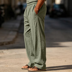 🌊✨ Pantaloni casual bărbătești confortabili din in｜Respirabili, anti-șifonare + elasticitate superioară ✨