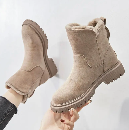 💘【35-43】Γυναικείες μπότες χιονιού 2024 χειμώνας νέα γυναικεία παπούτσια κασμίρ ζεστές μπότες