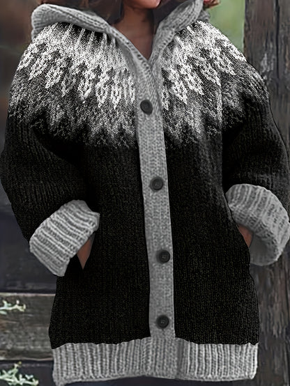 【S~5XL】✨Κομψό ρετρό μπουφάν με κουκούλα