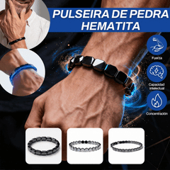 【Cumpără 1 și primești 2】🔥 Brățară energetică din hematită și onix negru | Redobândește-ți puterea și încrederea masculină