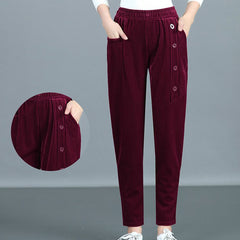 💕Pantaloni de damă moderni din reiat, casual