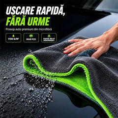 🚗🧽【Cumpără 1 Primești 1 Gratuit】 Prosop premium din microfibră pentru mașină — dublu strat, gros și cu absorbție ridicată a apei