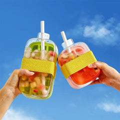 🧊 [500 ml] aparat 2 în 1 pentru preparare rapidă a gheții｜tăviță pentru cuburi + sticlă de apă, indispensabil vara ✨