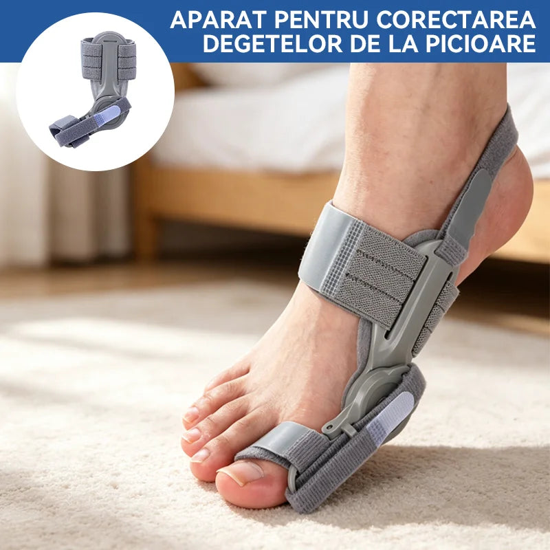【2 buc】Corector Medical pentru Monturi (Halux Valgus) – Dispozitiv Reglabil, Fără Durere, Material Moale TPR și Protecție Confortabilă de Zi și Noapte