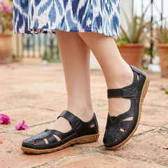 🥿Sandale retro casual cu design perforat, respirabile și cu talpă moale și confortabilă