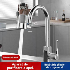 🚰🔥Extensie de protecție împotriva stropirii pentru robinetul de bucătărie, filtru universal, purificator de apă, amplificator de presiune, duză rotativă la 360°, aerator