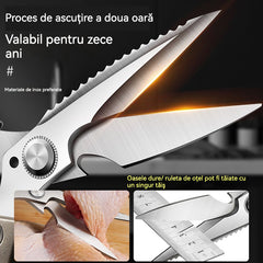 🔥Nouă Îmbunătățire🍖 Foarfecă de Bucătărie Multifuncțională și de Înaltă Performanță ✂️👨‍🍳